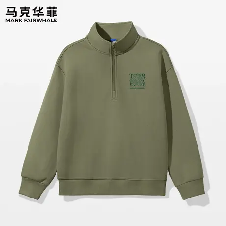 马克华菲半拉链男士卫衣春秋款立领长袖上衣男2025新款男装外套X图片