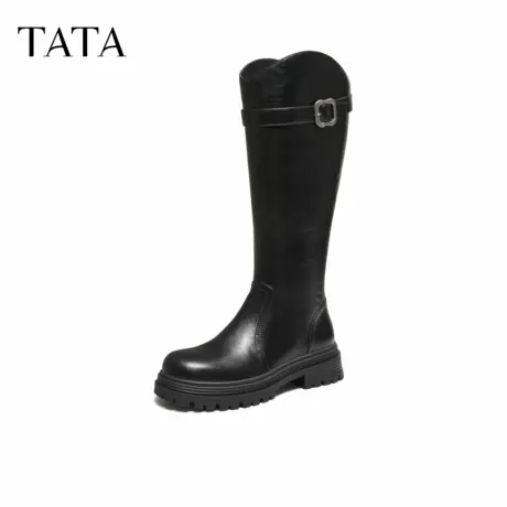TATA/他她2025冬时尚百搭通勤女骑士靴新款7D283DG5商品大图