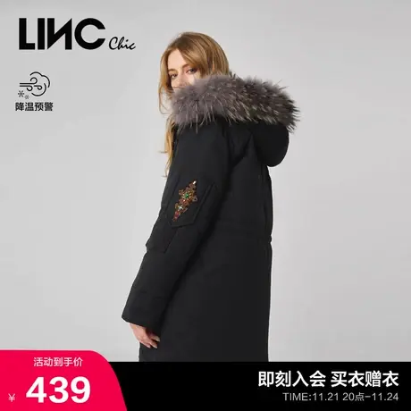 LINCCHIC金羽杰羽绒服女派克服轻薄中长款羽绒服女冬季2044306商品大图