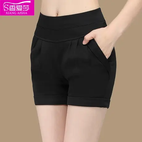 短裤女夏季2025新款韩版潮大码宽松中年显瘦休闲裤哈伦裤薄款裤子商品大图