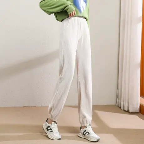 时尚百搭休闲长裤2022年秋季新款女士气质简约休闲高腰显瘦通勤裤商品大图