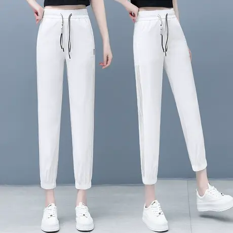 九分直筒裤女休闲裤2023新款夏季薄款速干空调裤韩版显瘦运动卫裤商品大图