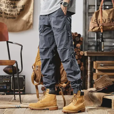 Modi Nick/摩帝尼克宽松直筒潮牌裤子男潮流百搭工装裤男士休闲裤商品大图