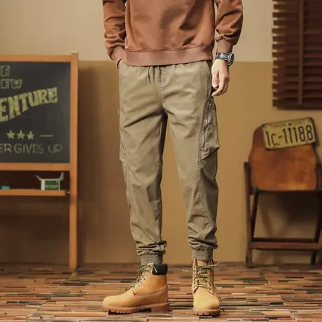 男款裤子百搭工装裤男秋冬季男裤男士上档次裤子大码潮流休闲裤商品大图