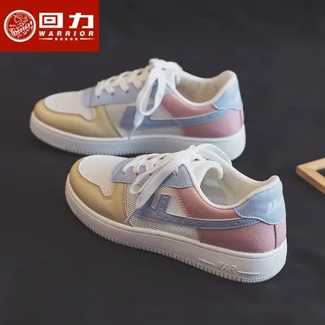 回力网面小白鞋女2022秋季新款ins潮爆款百搭薄款透气低帮板鞋子商品大图