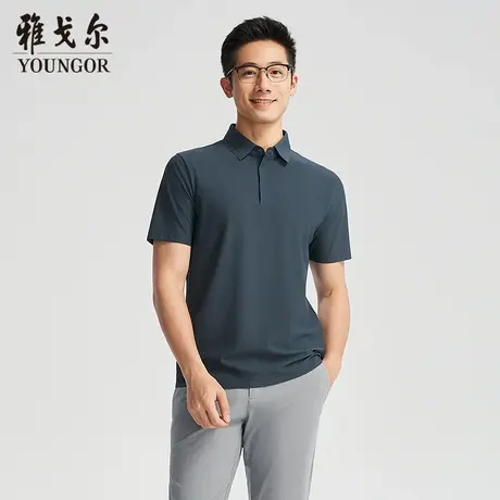 【商场同款】雅戈尔男士短袖T恤夏季新款官方商务休闲短袖POLO衫图片
