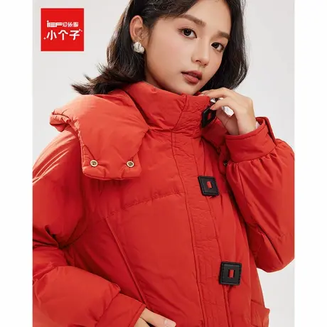 IEF/爱依服2024年冬季新款时尚别致小众设计红色百搭羽绒服外套女图片