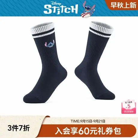 【迪士尼系列】热风2025年秋季新款女士史迪奇趣味高帮袜-DSN商品大图