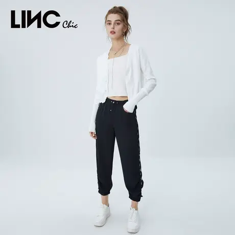 LINCCHIC金羽杰裤子女运动百搭束脚凉凉休闲长裤女S222PA325图片