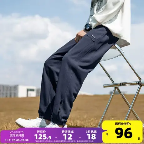 唐狮2023秋季新款运动裤男士束脚卫裤简约宽松休闲长裤子男潮牌冬商品大图