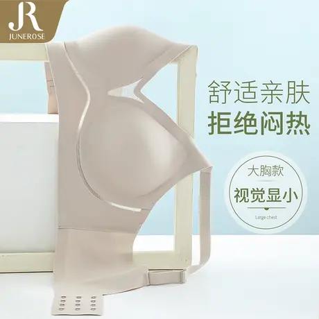 六月玫瑰性感无痕内衣女大胸显小收副乳防下垂无钢圈薄款聚拢3124商品大图