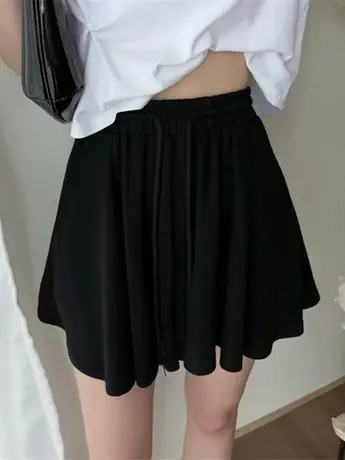 大码夏季薄款2025胖妹妹mm高腰显瘦时尚百搭裙裤女冰丝裤商品大图