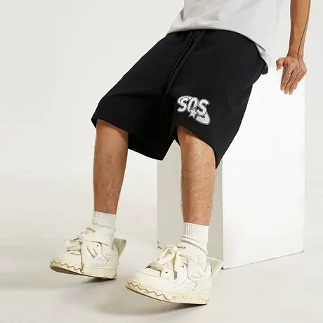 国潮370g重磅卫裤美式5分短裤潮牌 男潮夏款宽松休闲男裤大码裤子商品大图