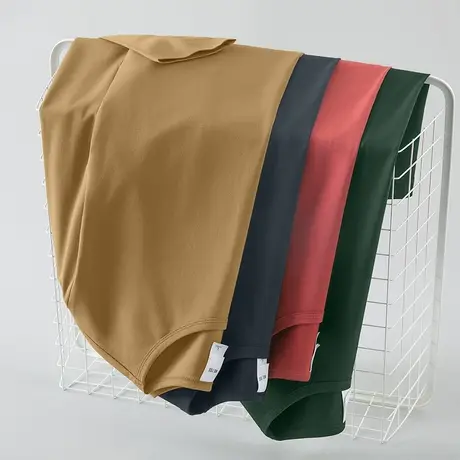 莫代尔长袖t恤男潮牌潮流圆领上衣服秋季内搭打底衫纯色秋衣小衫商品大图