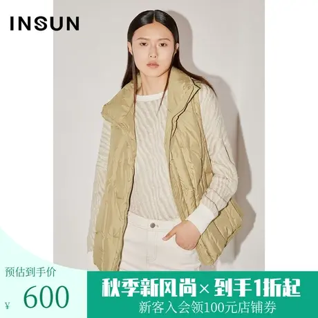 恩裳COVER秋季时尚保暖立领防风设计感易打理羽绒马甲女图片