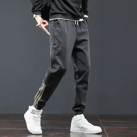 2023春秋款卫裤子男士潮牌百搭休闲裤宽松束脚工装夏季运动长裤男商品大图