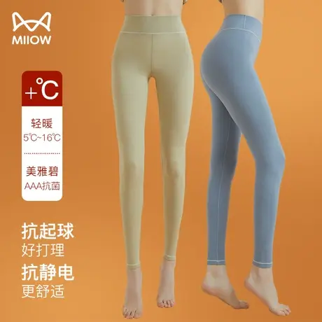 猫人德绒打底裤女2023秋季新款高腰弹力大码加绒加厚保暖秋裤线裤图片