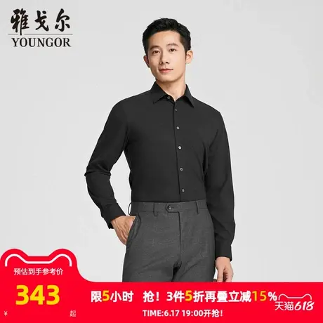 【商场同款】雅戈尔男士长袖衬衫春秋新款官方商务休闲长袖衬衫男商品大图