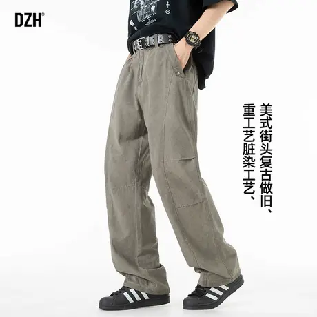 男士直筒工装裤男夏季薄款美式裤子速干裤男款休闲裤2025新款长裤商品大图