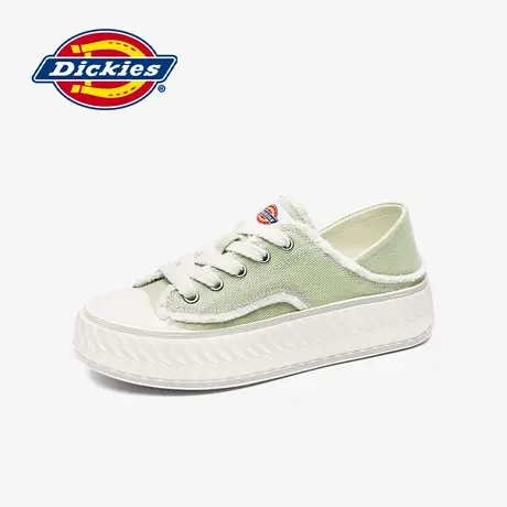 Dickies女鞋2025夏季软底帆布鞋女百搭厚底两穿半拖休闲鞋女单鞋图片