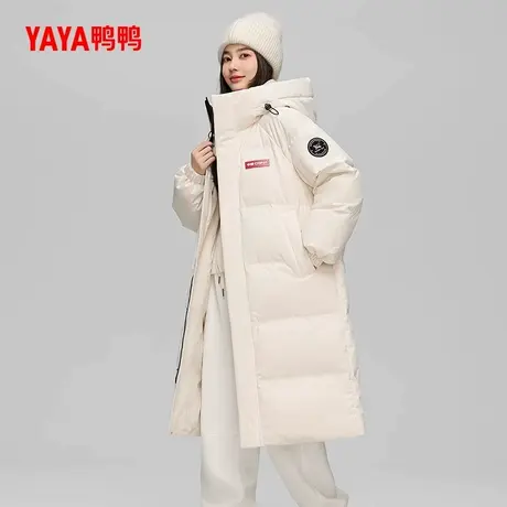 【时空道宇联名】鸭鸭2024冬季羽绒服男女同款加厚情侣中长款外套商品大图