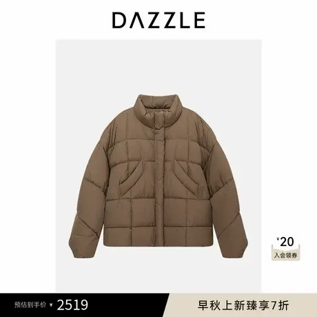 DAZZLE 地素奥莱羽绒服冬季深卡其色休闲羽绒服商品大图