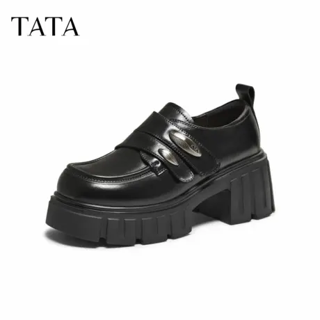 TATA/他她2025秋商场同款时尚简约休闲圆头女乐福鞋新款CHY08CM5商品大图