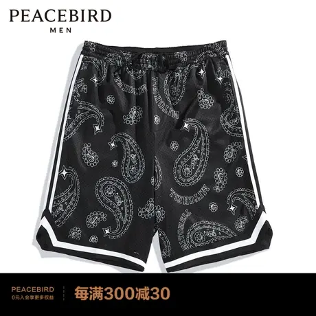 太平鸟男装 篮球 运动中短裤 B2GNC2465图片