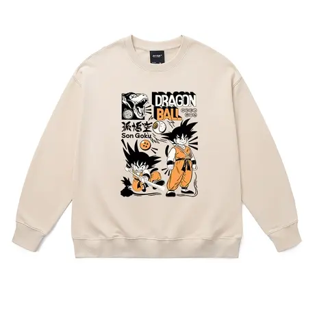 情侣卫衣男潮牌七龙珠动漫画衣服加绒加厚孙悟空ins潮学生外套冬商品大图