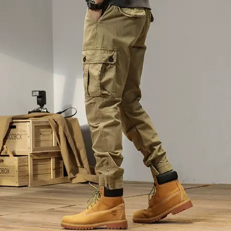 宽松卫裤男工装潮牌新款美式高街ins百搭休闲宽松舒适束脚休闲裤商品大图