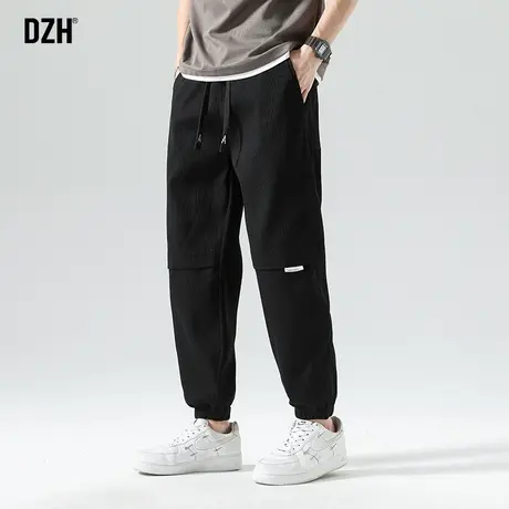 男士灯芯绒裤子男潮牌秋冬新款2023新款束脚休闲裤百搭长裤哈伦裤商品大图