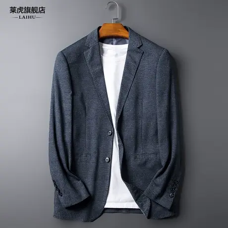 春季新款休闲西装男士外套百搭韩版修身潮流帅气小西服男单件上衣商品大图