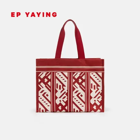 EP雅莹国风女包 逐雅绣色民族帆布包大容量托特包 秋冬新B025A商品大图