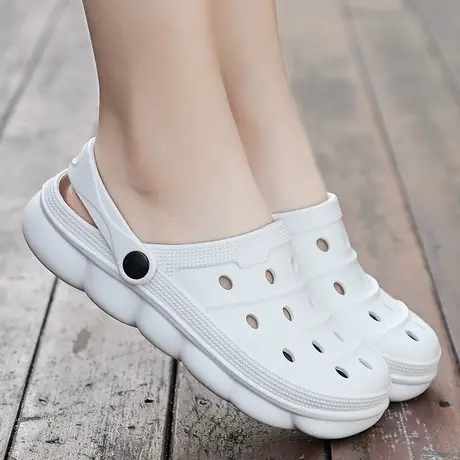 洞洞鞋女夏季ins潮外穿软底包头拖防滑时尚踩屎感沙滩半拖鞋凉拖商品大图