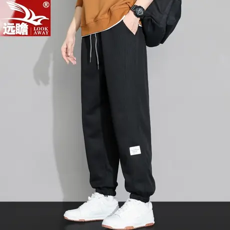 休闲裤男2023秋季新款宽松束脚潮牌九分运动裤子男士卫裤春秋款商品大图