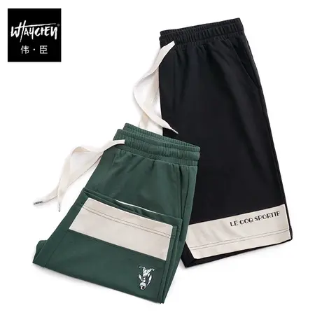 伟臣潮流大码运动风休闲短裤男胖子加肥加大宽松五分裤肥佬休闲裤商品大图