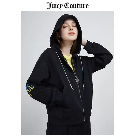 juicy couture橘滋外套女秋冬美式新款蝙蝠袖短外套针织运动上衣图片