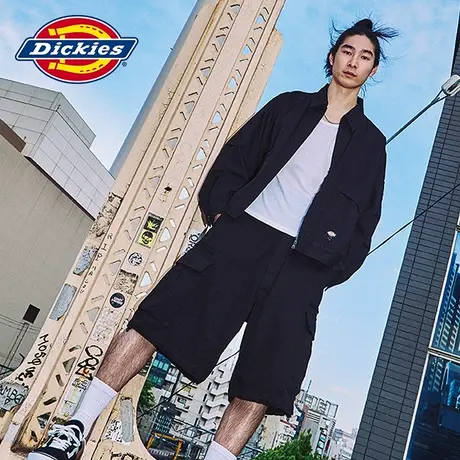 Dickies商场同款 23新品秋冬工装灵感 休闲简约翻领夹克上衣商品大图