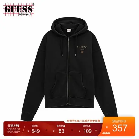 GUESSOriginals 男士运动连帽开衫卫衣-M4BQ07K9V31商品大图