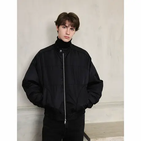 Lilbetter美式cleanfit保暖立领棒球棉服2024冬季新款短款面包服商品大图
