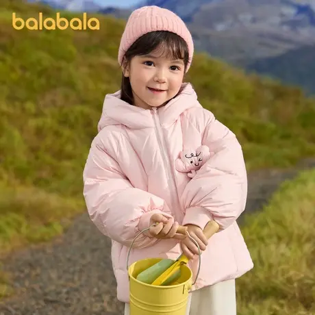 巴拉巴拉童装儿童羽绒服女童2024冬装新款女小童宝宝保暖云朵外套商品大图