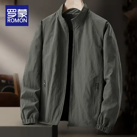 罗蒙外套男款春秋季户外防风防水衣服男2025新款潮牌休闲夹克男士图片