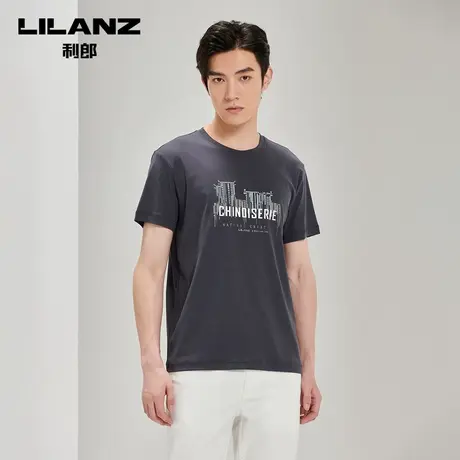 【商场同款】利郎官方2023夏圆领男士短袖T恤23XTX6021Y/2Y/3Y图片