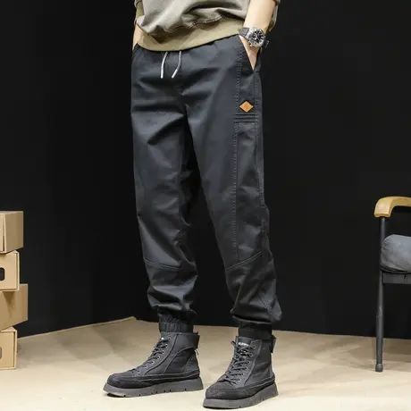 春秋潮牌休闲裤男束脚高端工装裤子男士长裤男裤2023新款大码秋冬商品大图