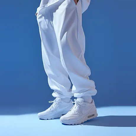 秋冬裤子男士休闲卫裤宽松直筒男裤纯棉运动裤男加绒加厚长裤纯棉商品大图