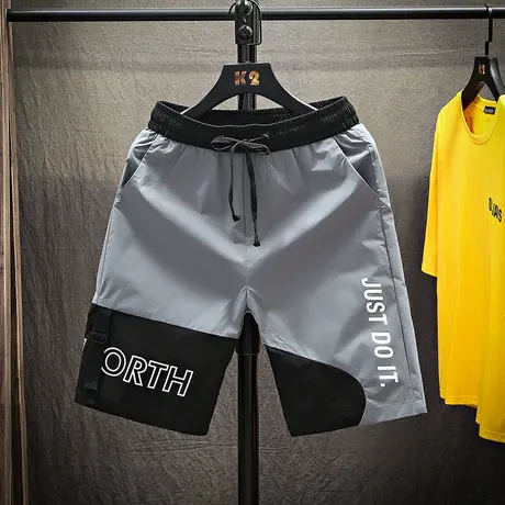 男士短裤潮流夏季宽松五分2023新款裤子薄款中裤马裤休闲夏天男装商品大图