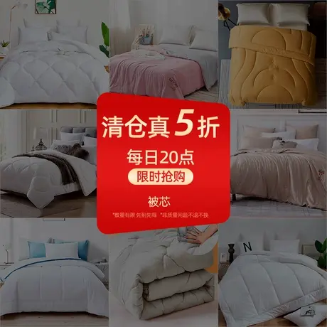 【真5折福利】梦洁家纺被子春夏季被芯纤维被冬季加厚保暖被商品大图