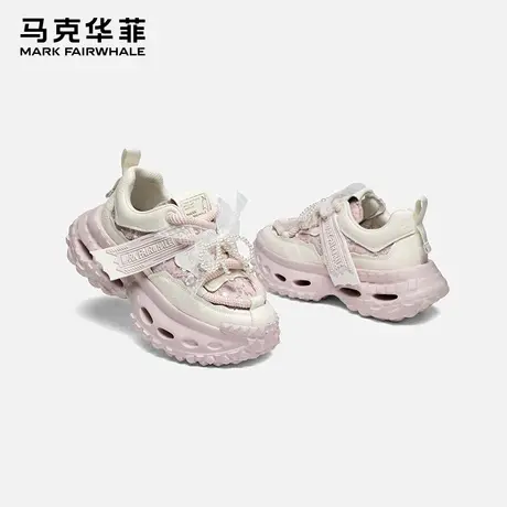 马克华菲轮胎鞋女厚底老爹鞋2025春夏新款时尚透气增高运动休闲鞋商品大图
