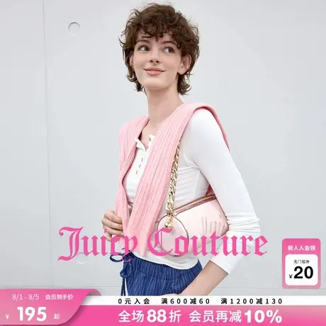 Juicy Couture橘滋T恤女2025年秋季新款亨利领长袖夏修身打底上衣商品大图
