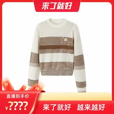 【来了就好】太平鸟条纹套头衫A1EEE1421商品大图
